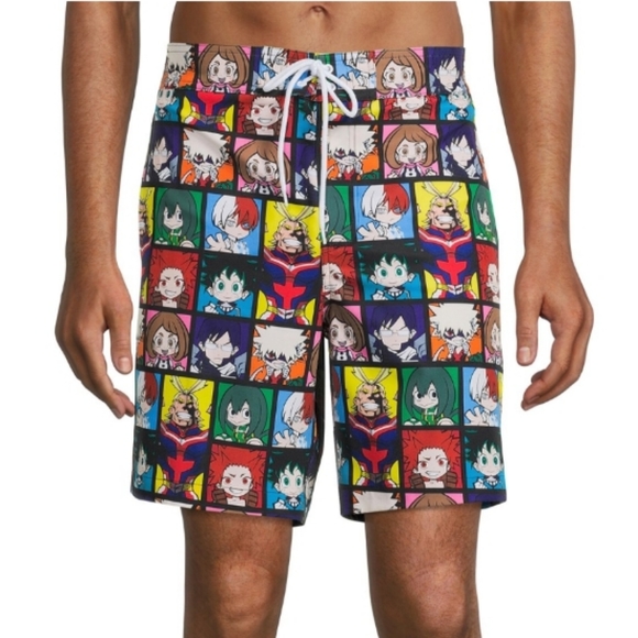 My Hero Acadenia Men's Swim Boardshorts - Picture 6 of 10